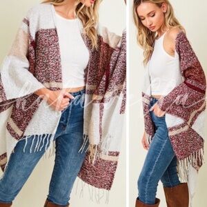 🆕Multi Color Fringe Shawl